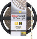 Armacost Lighting RibbonFlex Pro 12V White LED Strip Lights 120 LED/m, 2700K, 8.2 ft, 133210