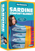 WHAT DO YOU MEME? Cozy Concepts Co. Sardines Comfort Blanket by Relatable - Cozy Throw for Room Decor, Everyday Lounging or Funny Gag Gifts for Teens - Includes 1 Giant 60" Sardines Fleece Blanket