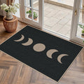 Easy Jute 2x3 Black Moon Area Rug,Washable Entryway Rug, Small Modern Door Carpet,Neutral Non-Slip Outdoor Indoor Farmhouse Rug for Kitchen Patio Entry Porch