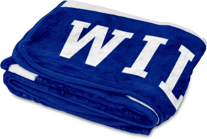 Logo Brands NCAA Raschel Throw Blanket – 50 x 60 Soft Fleece Blanket, Officially Licensed Collegiate Design, Cozy Throw for Tailgating, Game Day, & Home Décor