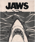 Northwest Jaws Duotone Poster Silk Touch Throw Blanket 40x50 inches