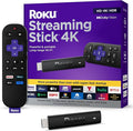 Roku Streaming Stick 4K with Voice Remote - HDR10+ & Dolby Vision | Compact 4K Streaming Device for TV with Roku Voice Remote & Long-Range Wi-Fi - Free & Live Local News, Sports