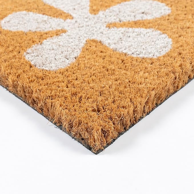 Gertmenian Spongebob Squarepants Coir Doormat - 2x3 Welcome Mat (2-Pack), Ideal for High Traffic Areas in Front Door, Garage, Entryway - Spongebob Santa/Ho Ho Ho, 80011