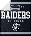 FOCO Las Vegas Raiders NFL Team Property Of Sherpa Fleece Blanket