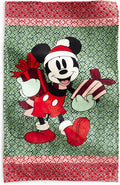 Vera Bradley Women's Disney Fleece Plush Throw Blanket, Mickey Mouse Holiday Gifting, One Size