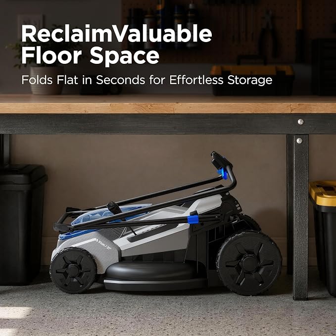 21" Cordless Lawn Mower, 40V Lightweight Push Mower with 2×4.0Ah Battery & Charger, Lawn Care, Backyard Maintenance