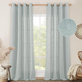 LAMIT Living Room Linen Curtains 95 Inch by LAMIT