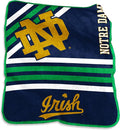 Logo Brands NCAA Raschel Throw Blanket – 50 x 60 Soft Fleece Blanket, Officially Licensed Collegiate Design, Cozy Throw for Tailgating, Game Day, & Home Décor