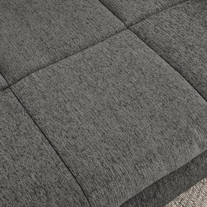 Dog Couch Bed, 51" Sofa for Dogs with Backrest and Armrest, Durable Pet Sofa with Soft Foam Cushion, Elevated Dog Couch Bed with Legs for Medium and Large Dogs, Stone Grey