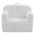 Delta Children Checkered Cozee Chair, Grey
