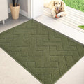 PURRUGS Dirt Trapping Door Mat 24" x 35.5", Non-Slip Machine Washable Entry Rug, Dog Doormat, Indoor Front Door Mat, Super Absorbent Entryway Rug for Muddy Shoes & Paws, Sage Green