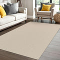 IOHOUZE Washable Area Rug 4x6 Non Slip Rubber Backed Woven Rugs for Entryway Indoor Bedroom Rugs Kitchen Rug Floor Throw Carpet for Entrance Front Door Living Room, Cream/Beige