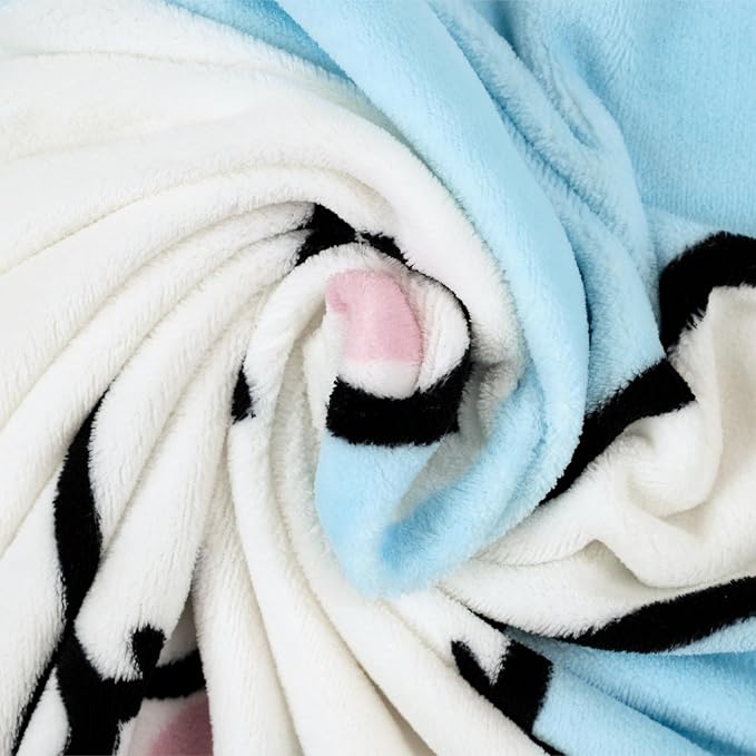 Franco Cinnamoroll Bedding Super Soft Cozy Blanket, 62 in x 90 in, Kawaii Collectible Gift, (Officially Licensed Product)