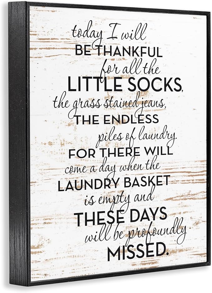 'Rustic Parenthood Phrase'| Framed Giclee Art | Stupell Industries | Black, 11 x 14 Inches, Easy to Hang and Sturdy, Made in USA, by Lettered and Lined