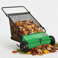 Heavy Duty 26-Inch Push Lawn Sweeper – 4 High-Speed Spinning Brushes | Durable Steel Frame, 7 Cu. Ft. Removable lawn mower, Ideal for Leaf & Grass Collection on Yard, Garden, Patio, Driveway –
