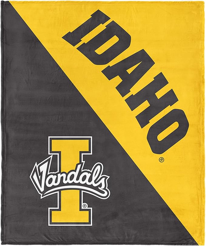 Northwest NCAA Silk Touch Throw Blanket, Ultra Soft Plush Polyester, Lightweight Warm Decorative Fan Gift, 46 x 60 in