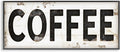 Stupell Industries 'Coffee Typography Vintage Sign', Framed Giclee Art, Black, 30 x 13 Inches, Easy to Hang and Sturdy, Made in USA, by Jennifer Pugh