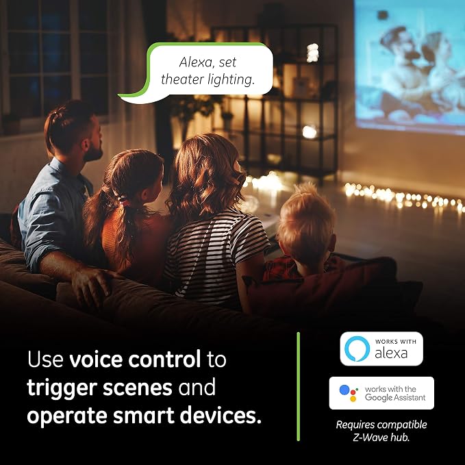 Enbrighten Z-Wave On/Off Switch, Toggle, Light Almond, 1 Pack | Line/Load Swapping, 3-Way Ready, Repeater and Range Extender, Hub Required, Works with Alexa & Google Home