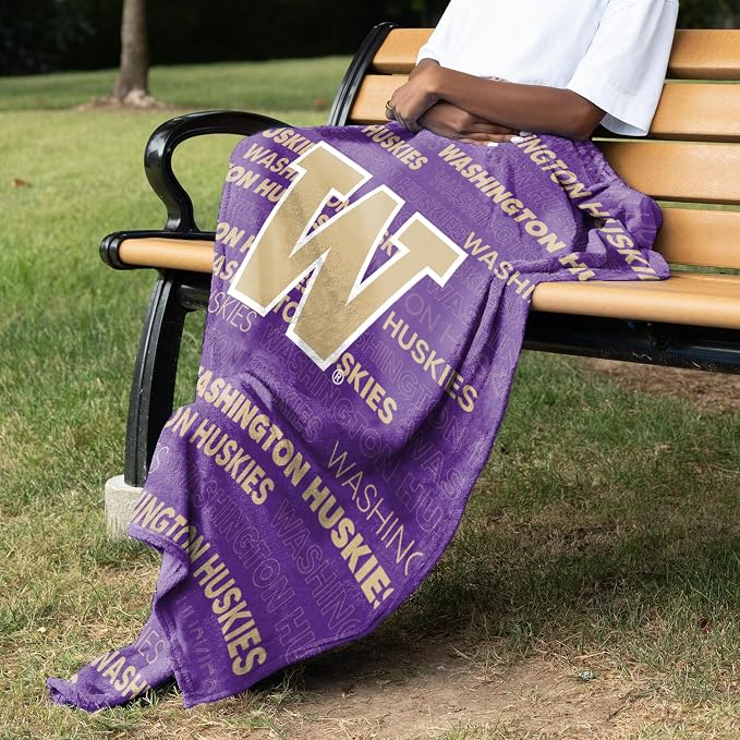 Logo Brands NCAA Classic Fleece Throw Blanket -50” x 60” Ultra-Soft Game Day Blanket with Bold Team Colors & Logo – Cozy College Team Bedding for Fans & Alumni