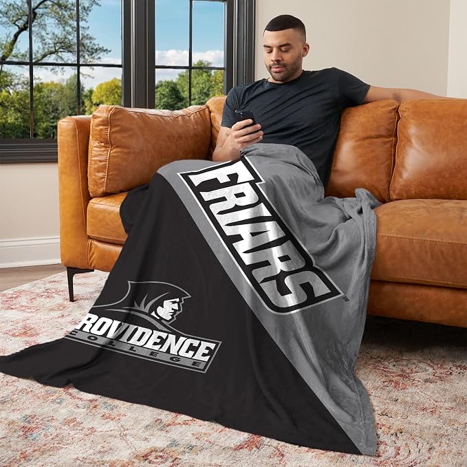 Northwest NCAA Silk Touch Throw Blanket, Ultra Soft Plush Polyester, Lightweight Warm Decorative Fan Gift, 46 x 60 in