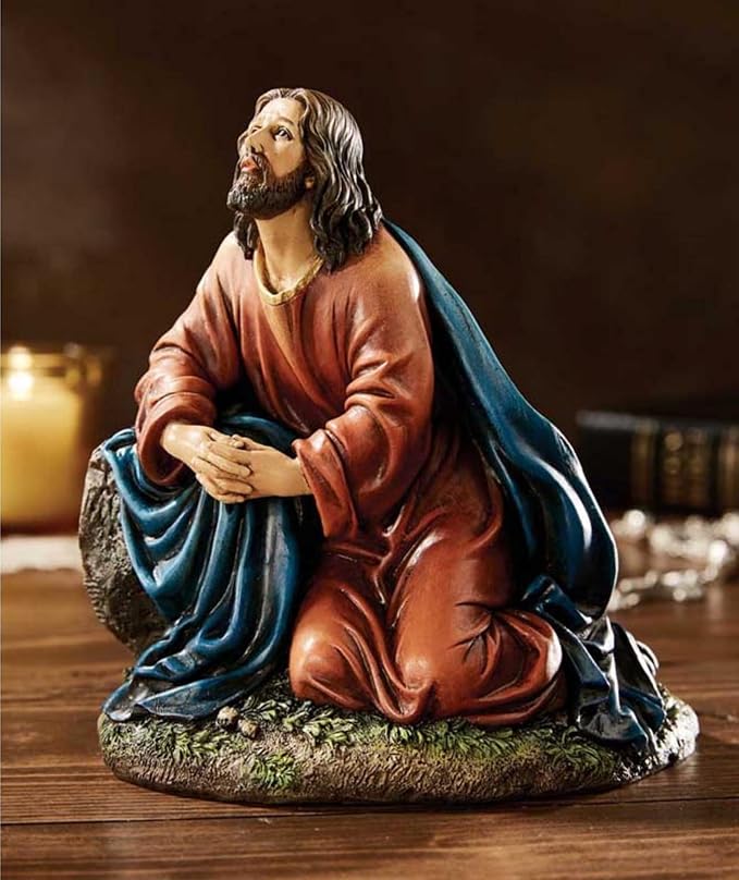 Avalon Gallery Christian Home Décor Hand-Painted Michael Adams Figurine, 5.5-Inch, Agony in Garden