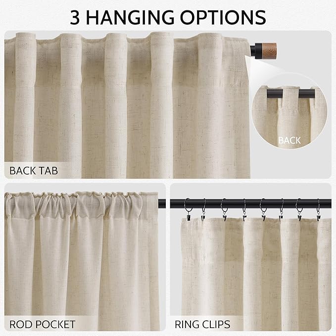 Nanspring 108 Inch Long Curtains - Image 2