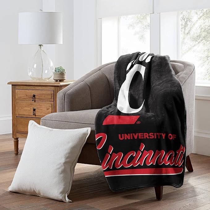 Northwest NCAA Unisex-Adult Raschel Throw Blanket