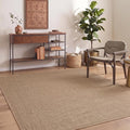 GarveeHome Easy Jute Rug 8x10 Washable Non Slip Solid Jute Living Room Rugs | Modern Easy Jute Living Room Rugs Neutral Bordered Stain Resistant Indoor Throw Carpet for Nursery Kitchen Entryway, Jute