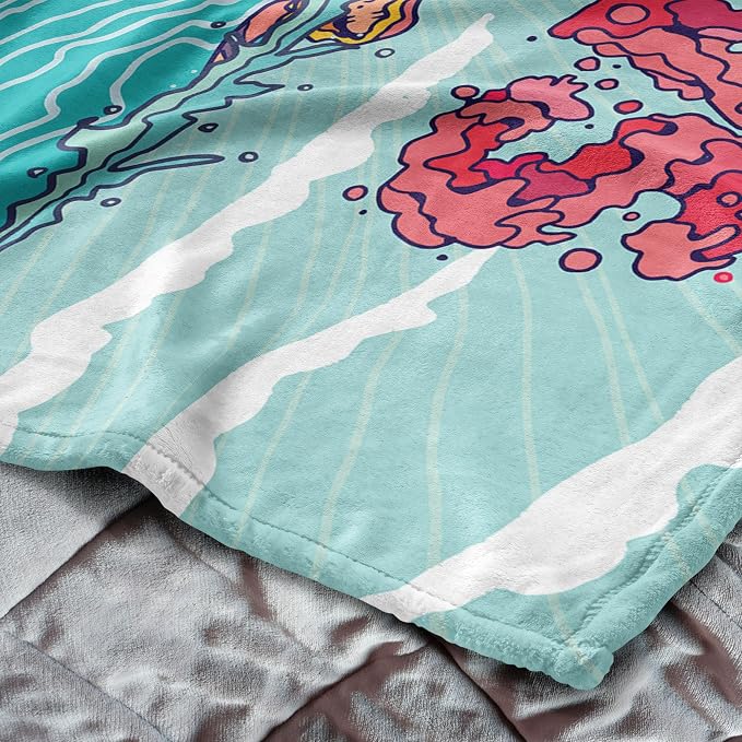 Northwest Jaws Squiggle Poster Silk Touch Throw Blanket 40x50 inches