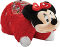 Pillow Pets Disney Minnie Mouse, 11" Sleeptime Lite | Plush Pillow and Night Light in One, Projects Rainbow Stars, 3 Light Modes, 20-Minute Auto-Off Timer, BPA Free