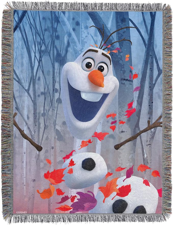 Northwest Frozen Woven Tapestry Throw Blanket, 48" x 60", In The Leaves