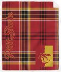 NCAA Pittsburg State Gorillas Playmaker Plaid Ultra Cozy Sherpa Throw