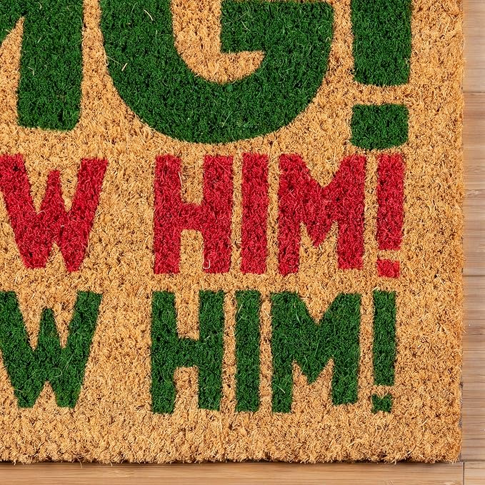 Gertmenian Paramount The Elf Coir Doormat - 2x3 Welcome Mat (2-Pack), Ideal for High Traffic Areas in Front Door, Garage, Entryway - OMG/Costume, 80025