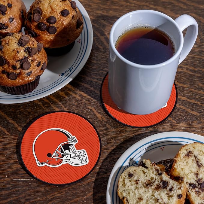 Rico Industries NFL Football Classic Favorites: PVC Coaster Set (4-Pack)