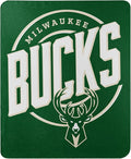 Northwest NBA Milwaukee Bucks Unisex-Adult Fleece Throw Blanket, 50" x 60", Campaign