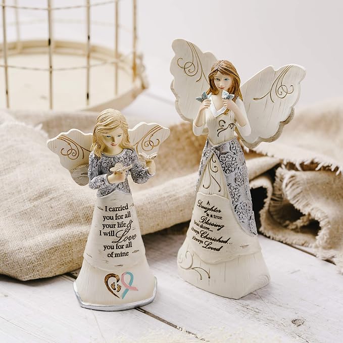 Pavilion- Daughter - 6" Angel Holding Butterflies,Beige