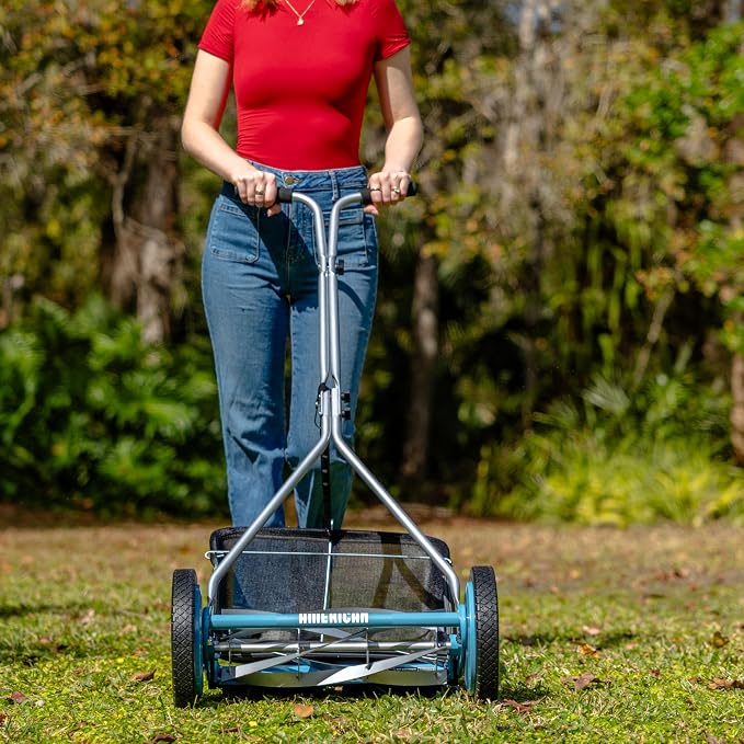 American Lawn Mower 1604-16 16" 5-Blade Reel Mower with Grass Catcher