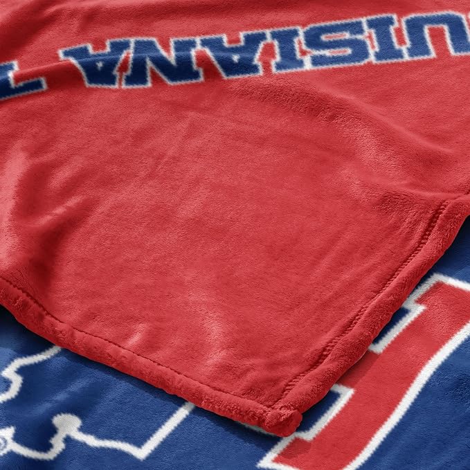 Northwest NCAA Silk Touch Throw Blanket, Ultra Soft Plush Polyester, Lightweight Warm Decorative Fan Gift, 46 x 60 in