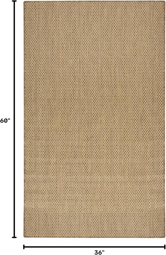 Nourison Home Courtyard 3' x 5' Jute Fabric Area Rug