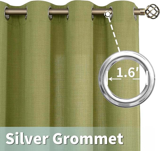 LAMIT Natural Faux Linen Curtains - Image 5