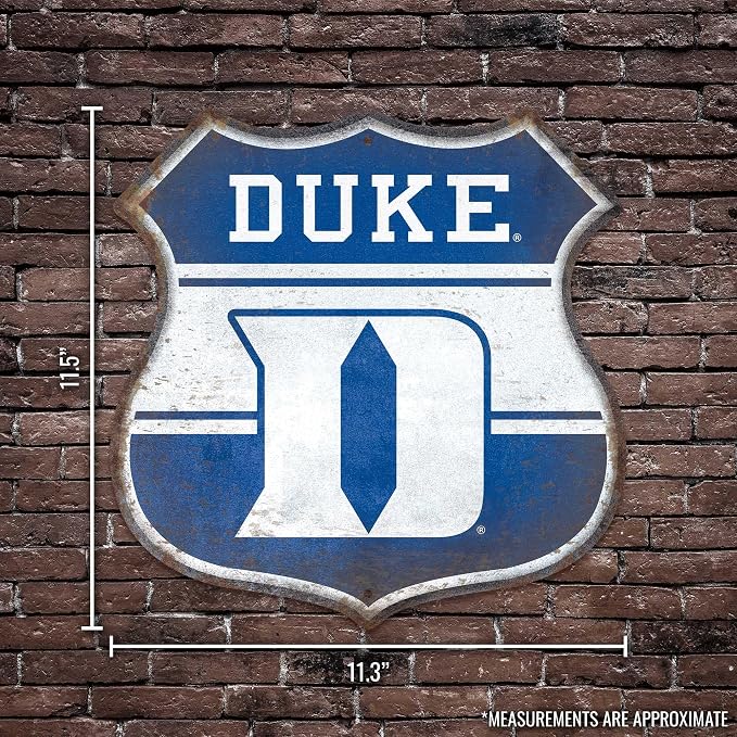 Rico Industries NCAA Rustic 11.5" Metal Route Sign Home Décor/Dorm Room