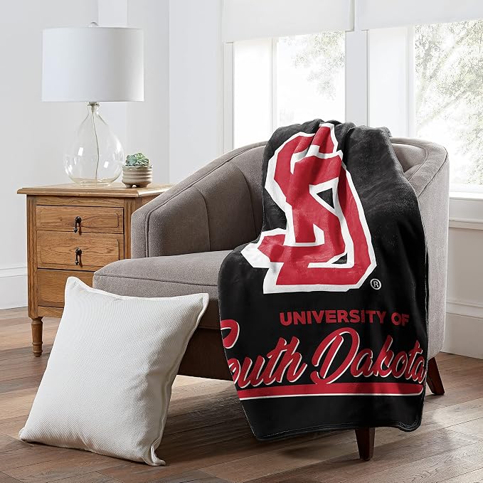 Northwest NCAA Unisex-Adult Raschel Throw Blanket