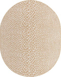 Unique Loom Jill Zarin Outdoor Collection Area Rug - Cape Town (7' 10' x 10' Oval, Dark Beige/ Ivory)