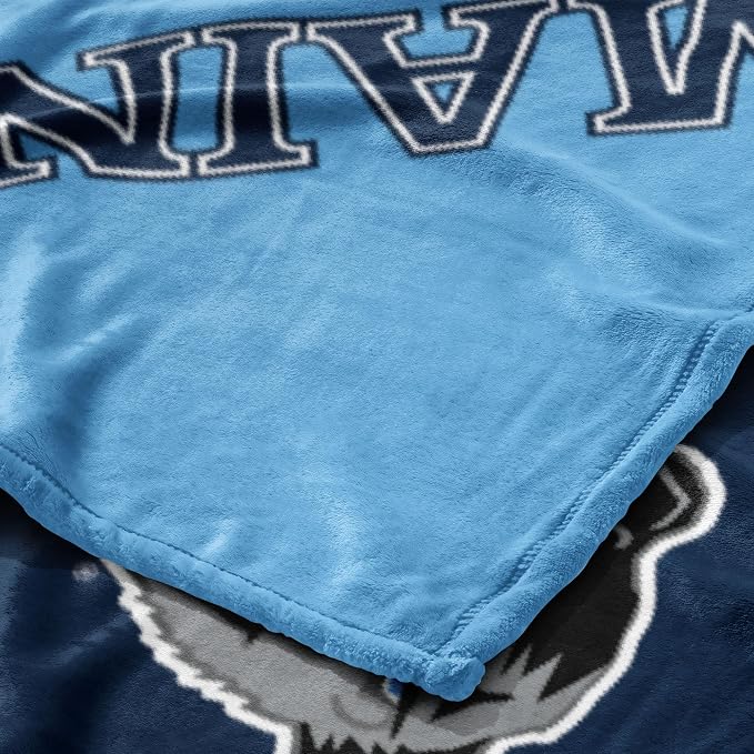 Northwest NCAA Silk Touch Throw Blanket, Ultra Soft Plush Polyester, Lightweight Warm Decorative Fan Gift, 46 x 60 in