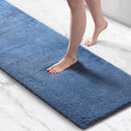 Madison Park Signature Marshmallow Bathroom Rug Non Slip, Luxrurious Plush Bath Mat, Absorbent, Quick Dry, Spa Design Bath Room Décor, 24x72, Navy | Non slip Backing, Spa Quality Luxurious Plush Bath Rug for Bathroom, Quick Dry, OEKO TEX