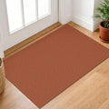 IOHOUZE Small Area Rug 2x3 Washable Woven Rugs for Entryway Non Slip Rubber Backed Front Door Rugs Indoor Doormat Throw Rug Floor Carpet for Entrance Kitchen, Burnt Orange/Tan