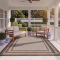 SAFAVIEH Courtyard Area Rug 8x10, Large Grey & Brown CY8475-36312