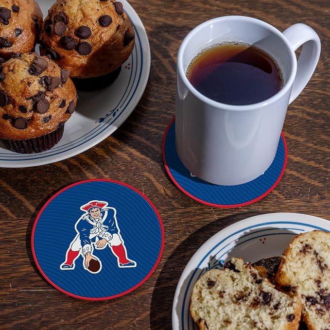 Rico Industries NFL Football Classic Favorites: PVC Coaster Set (4-Pack)