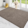 PURRUGS Dirt Trapping Door Mat 34" x 59", Non-Slip Machine Washable Entry Rug, Entrance Mat, Indoor Front Door Mat, Super Absorbent Entryway Rug for Muddy Shoes & Paws, Heathered Beige
