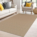 IOHOUZE Washable Area Rug 4x6 Non Slip Rubber Backed Woven Indoor Outdoor Rugs for Entryway Bedroom Rug Kitchen Floor Throw Carpet for Entrance Living Room, Orange/Tan/Brown